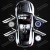 2/4P Car Door Lamp Projector Welcome Step Up Puddle Light For Mercedes Benz W166 GLE C167 B E A C Class W205 W176 W213 GLC X253 Vvv1