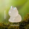 6pcs Mini Frogs Glow At Dark Fairy Garden Miniatures Decoration Luminous Frog Vivarium Micro Landscape DIY Accessories