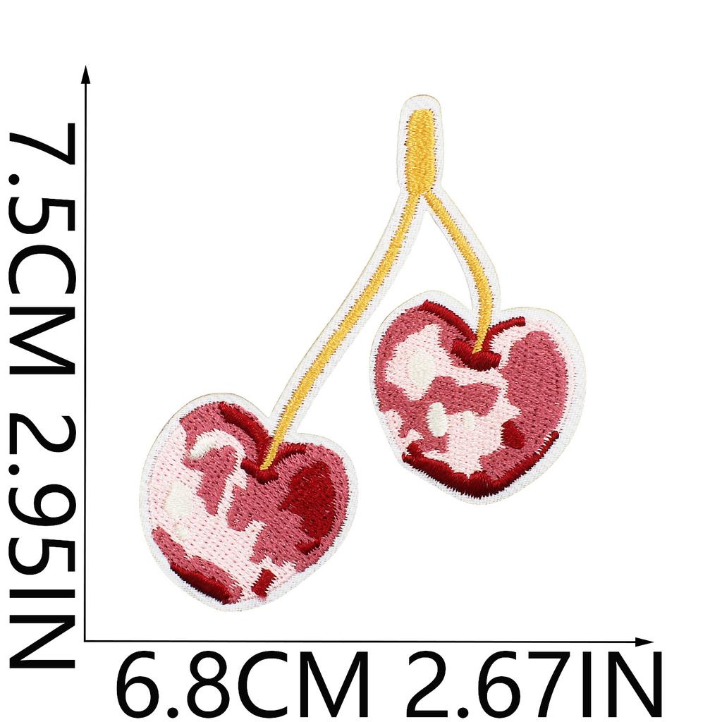 Dance Shoes Embroidery Cloth Sticker Butterfly Shell Patch Sticker Cherry Love Computer Embroidery Label Bag Decoration Chapter Boy