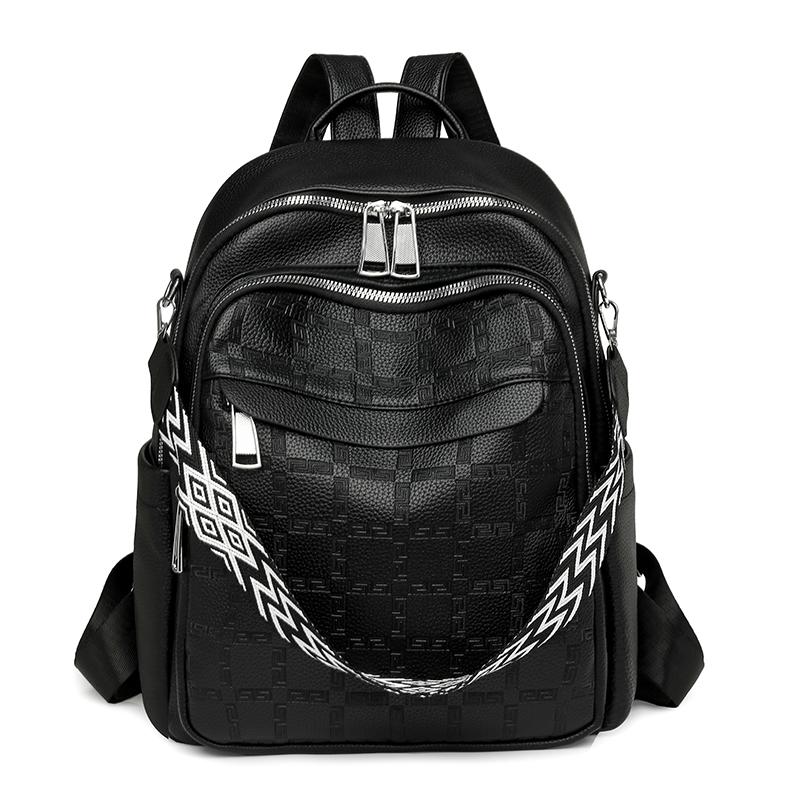 PU Backpack Multi-function Shoulder Bag Large Capacity Lightweight Women's Backpack