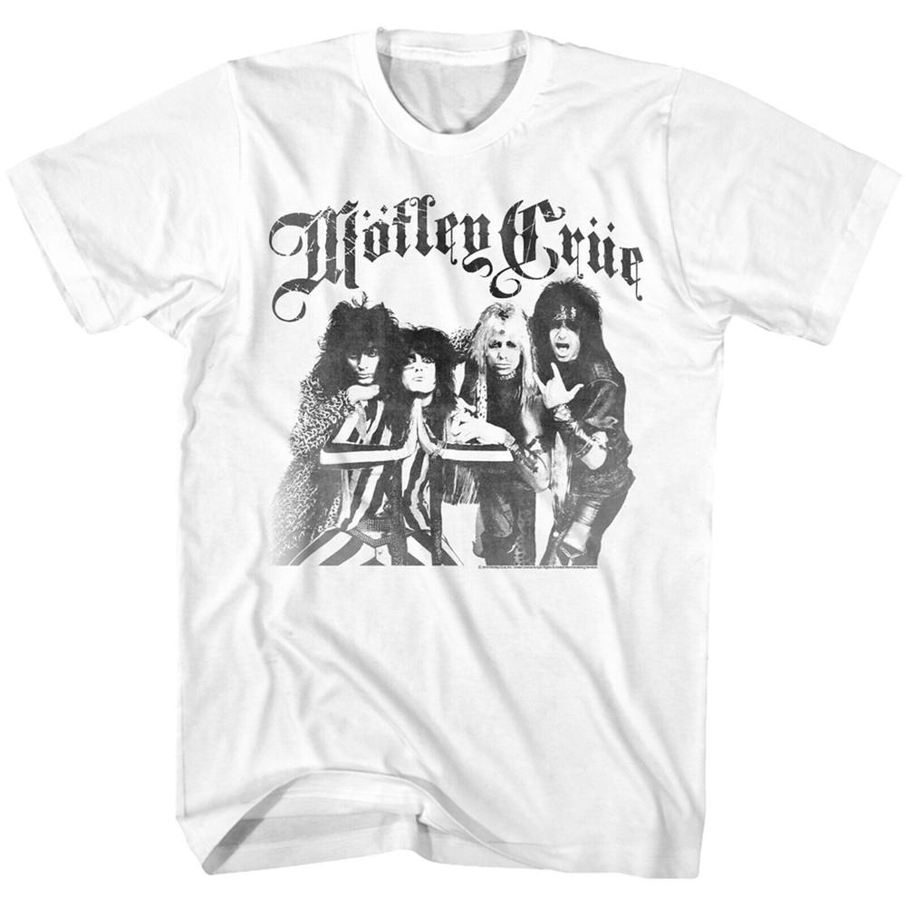 Motley Crue Motley White Adult T-Shirt Unisex T-Shirt M
