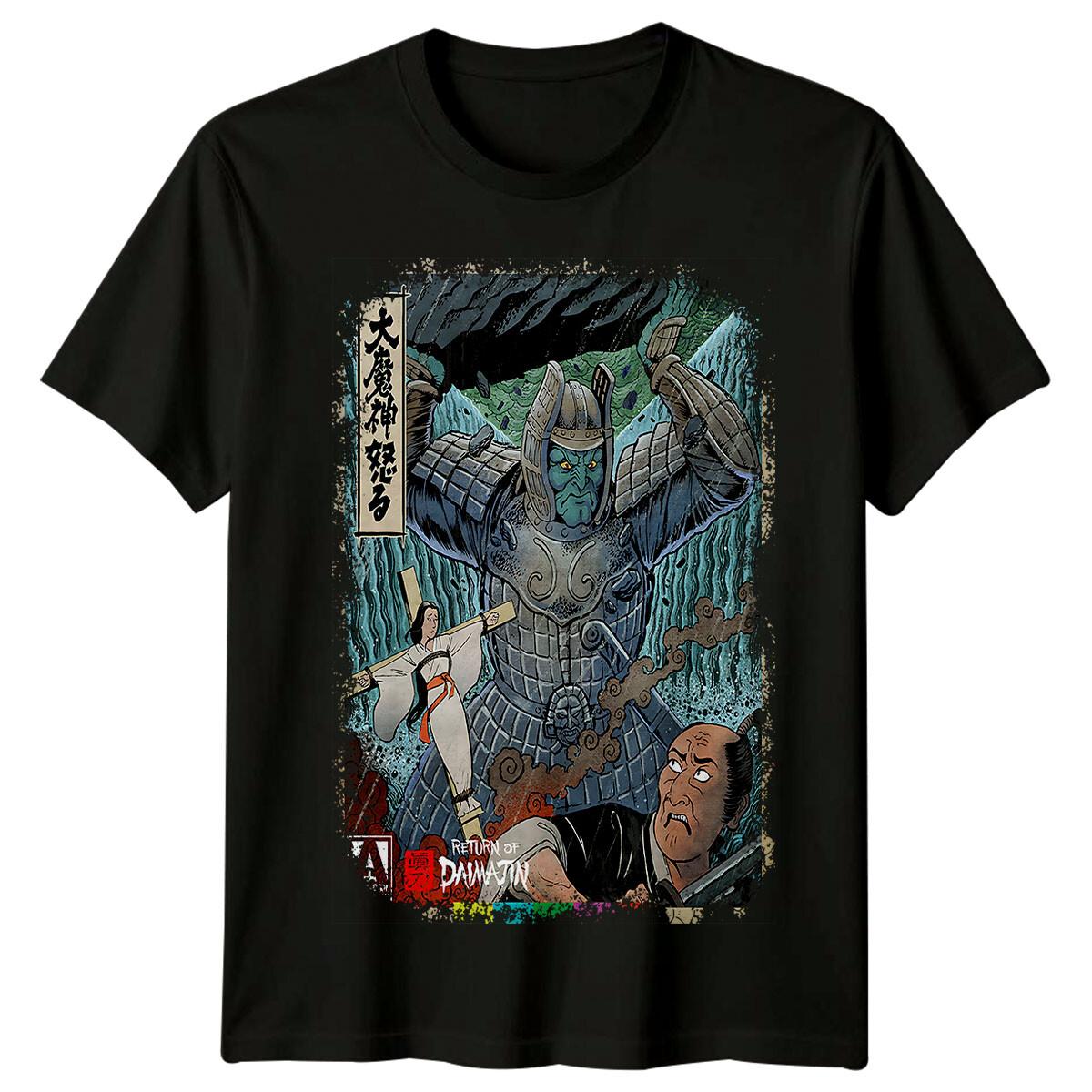 

Return of Giant Majin (1966) Movie Poster Inspired T-Shirt Retro Tee Unisex 5XL різнокольоровий