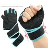 Outdoor Half-finger Sports Gloves Thickened Palm Protection Anti-cocoon Wrist Protection Fitness Exercise Cycling Sports Non-slip Gloves