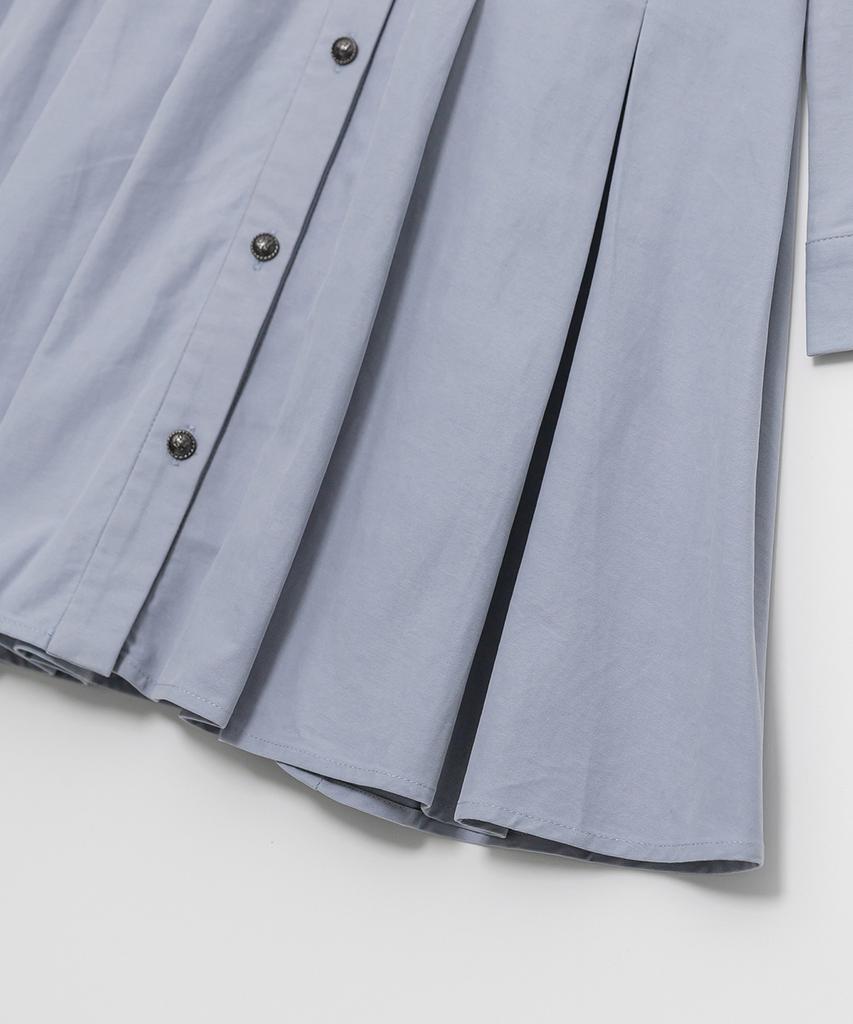 Eilubeu Open Collar Pleated Dress Aaqjdr101P