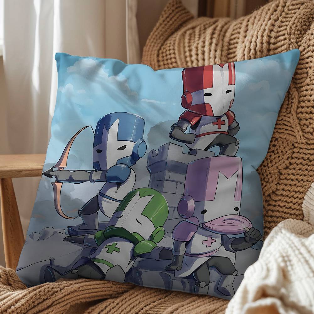 Art Cute Cool Castle Crashers Pillow Cover Living Room Sofa Cushion Cover Bedroom Room Bed Pillow Cover Home Decoration