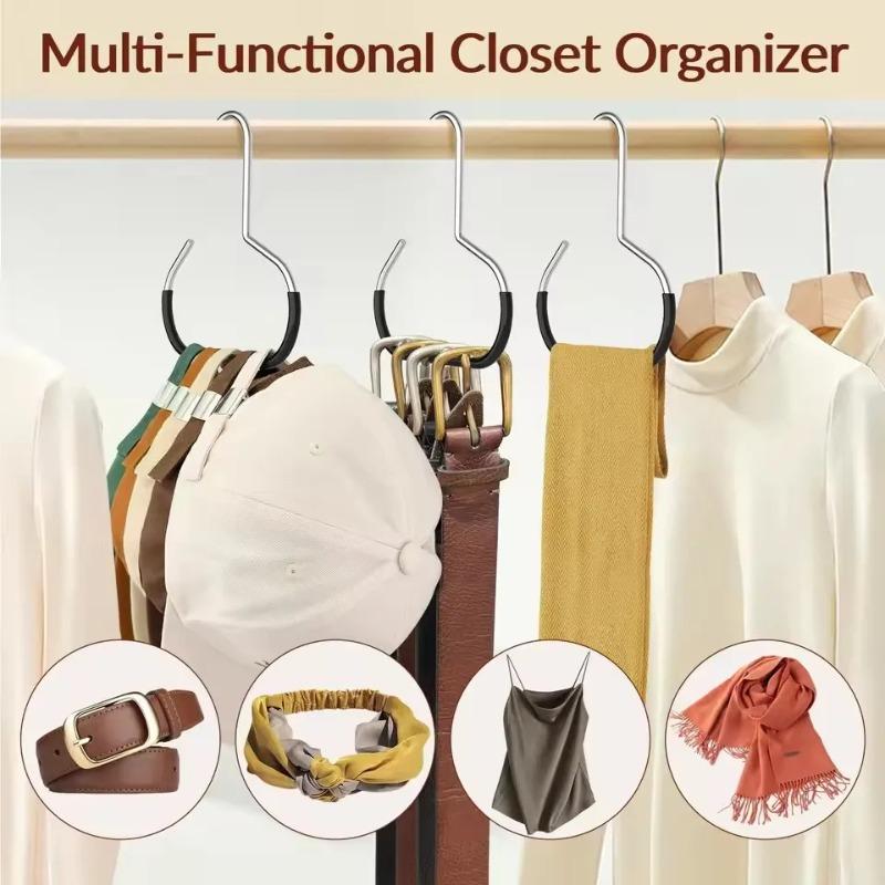 1/3/5Pcs Portable Closet Hat Hanger Rack Baseball Cap Organizer Scarf Towel Tie Storage Holder Home Organization Supplies