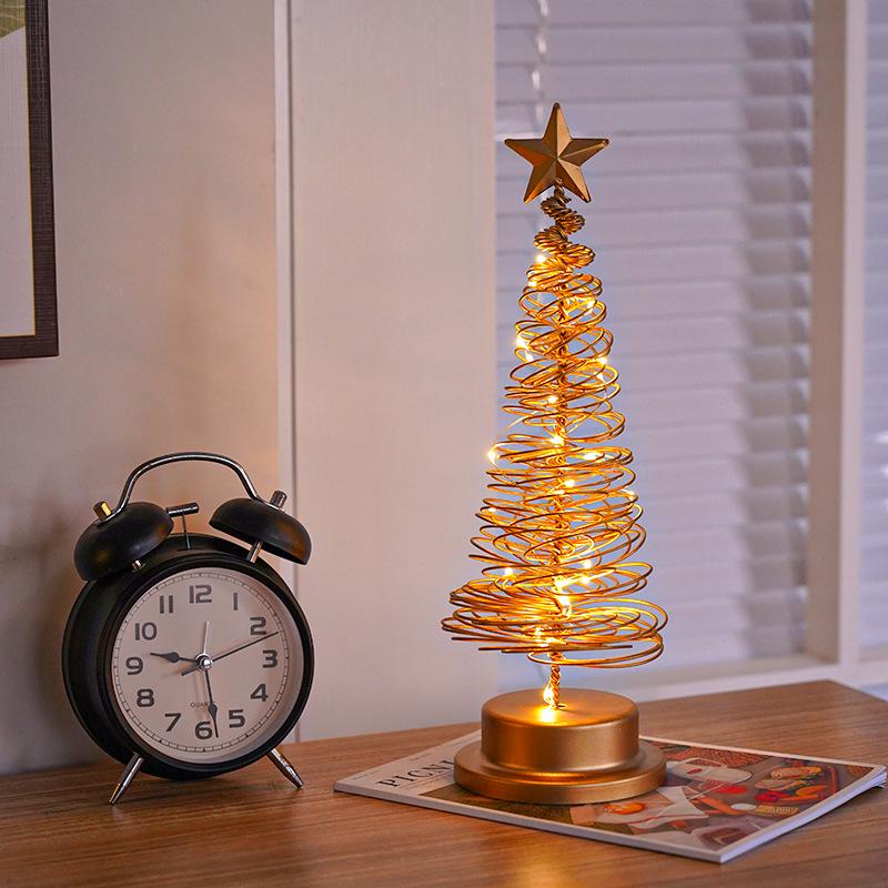 New LED Star Christmas Tree Lights: Ornament, Holiday Atmosphere, Bedroom Decoration, Small Table Lamp.