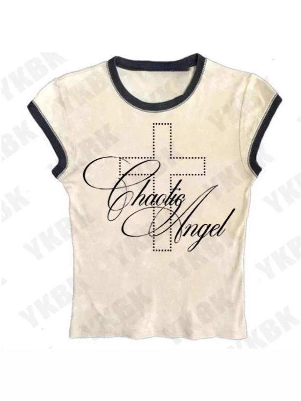 Y2K Sexy American Girl Graphic Vest Top - Women's Short Sleeve Tee