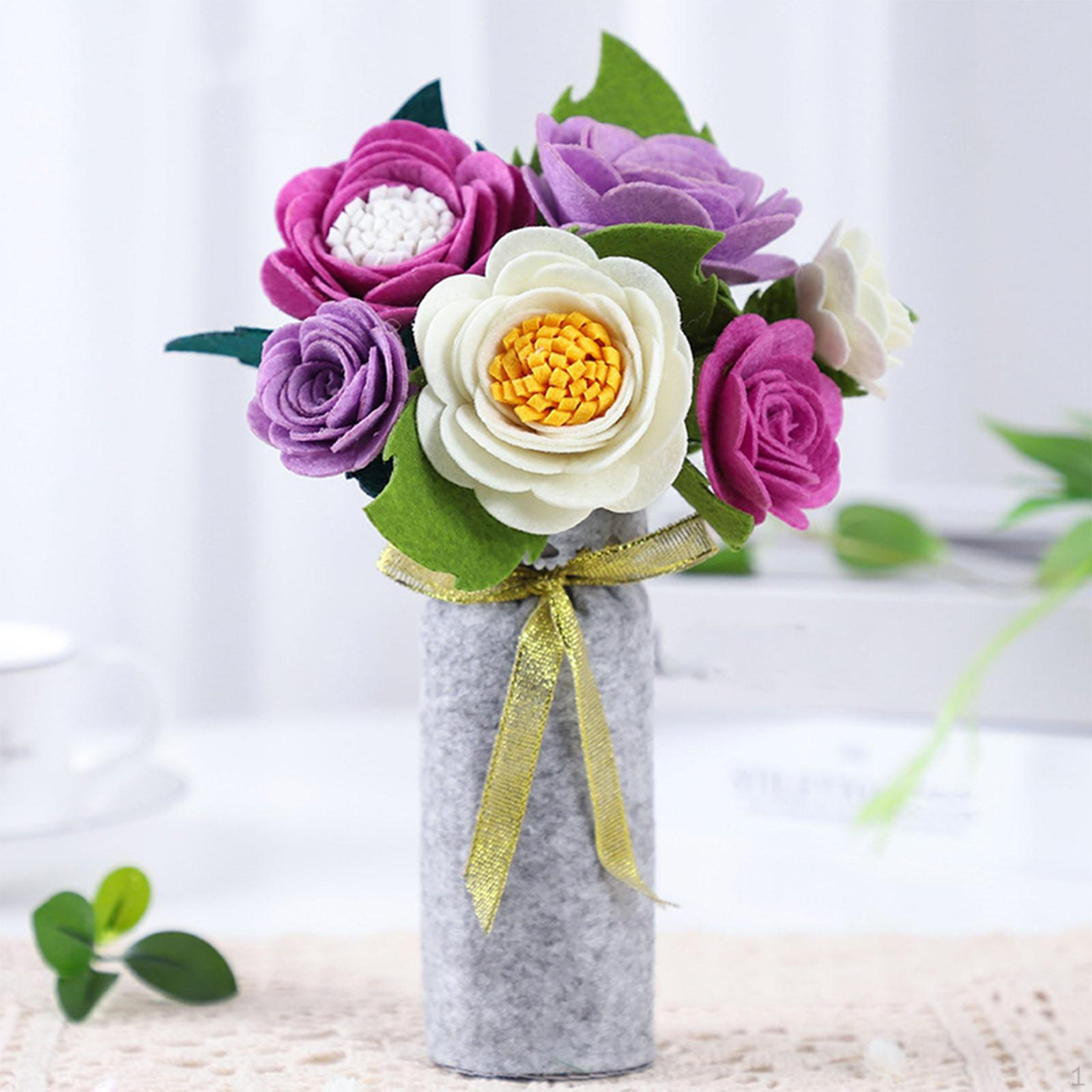 

Kit DIY Activity Craft Centerpieces Non Woven Fabric Handmade Simulation Ornament office and home A