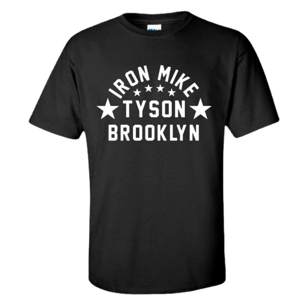 

Футболка для тренировок в боксерском зале Iron Mike Tyson Brooklyn. Летняя хлопковая футболка с коротким рукавом и круглым вырезом для мужчин, новая XXXXXL чёрный