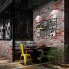 3D Brick Non-woven Wallpaper Retro Brick Stone Wallpaper Industrial Wind Loft Coffee Background Wall Decor