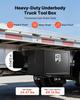 Underbody Truck Tool Box, 609 x 305 x 356 mm Heavy Duty Steel Trailer Storage Box with Lock & Keys, Waterproof Trailer Storage Organizer Under Body