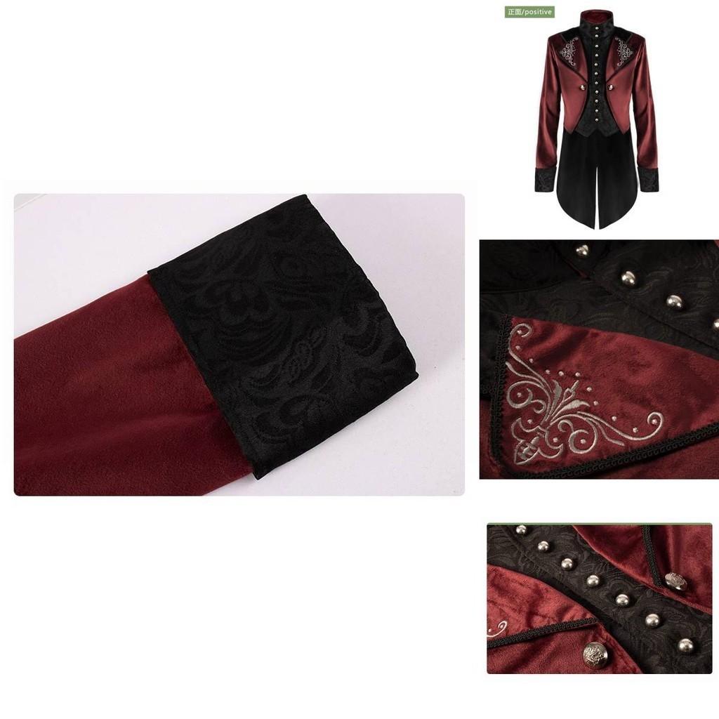 Vintage Court Style Halloween Coat For Men