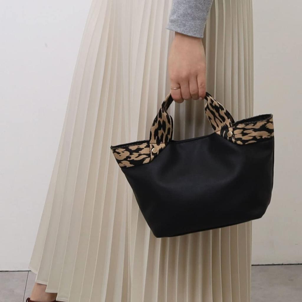 [Cuko] Tape Handle Faux Leather Mini 2-Way Bag