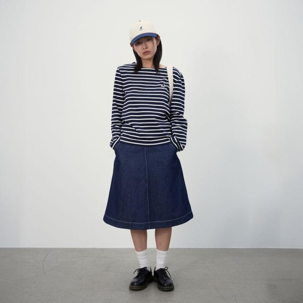 Kangol Women S Stripe Long Sleeve Navy 3547 SS