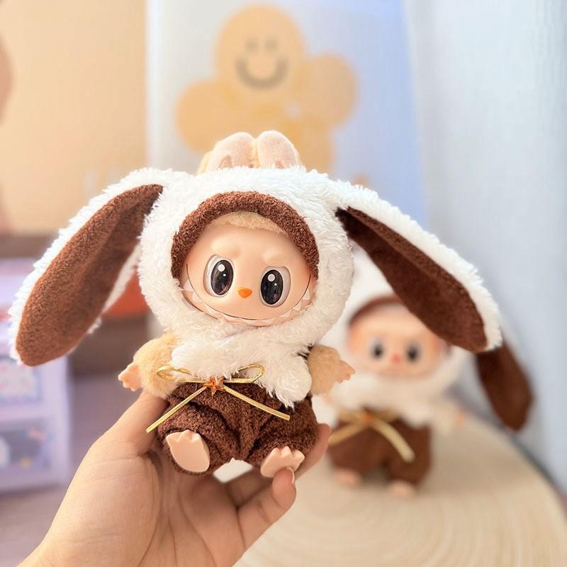 Labubu Doll Clothes Animal Fashion Set for V1 V2 Dolls 15 17cm Plush Universal Outfit Accessories