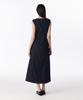 Musinsa Standard Woman Women'S Paneled Denim Maxi Dress [Deep Indigo]