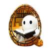 Halloween Ghost Night Light Ghost Reading Book Bedside Lamp Ghost Decoration Tabletop Lamp for Halloween Party or Bedroom Decor