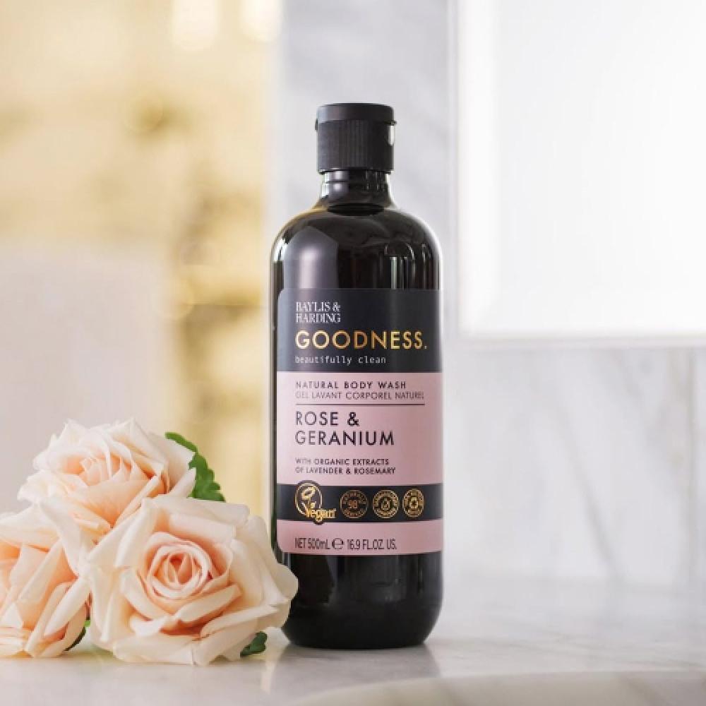 

Baylis Harding Goodness Rose Geranium Body Wash 500ml FREE