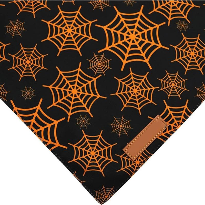Dog Bib For Halloween Festives Party Costume Soft Washable Fabric Pet Bandana Holiday Celebration Accessory