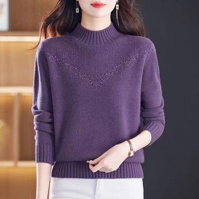 Herbst und Winter Neues Unterhemd Übergröße Damen Strickpullover Dick Herbst- und Winterpullover