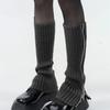Women's Striped Leg Warmers Lolita Long Socks Knitted Leggings Japanese Sweets Winter Socks Kawaii Arm Ankle Warmers Y2k 1pair