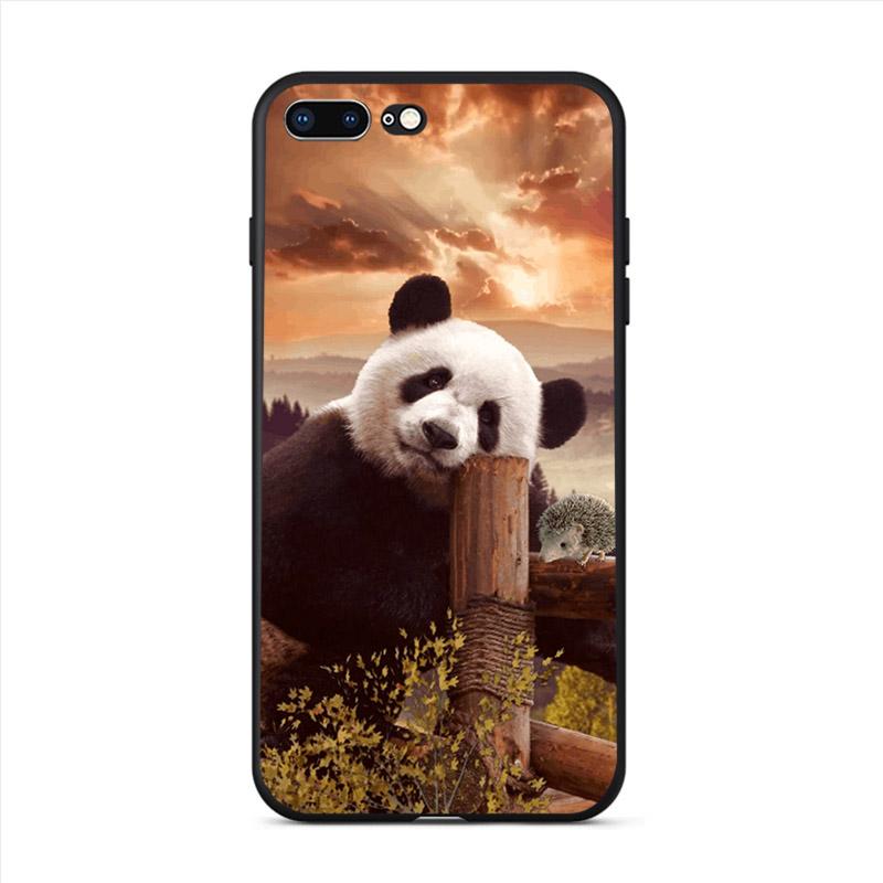 Pouzdro na mobil s vysokým rozlišením, roztomilá panda, pro iPhone 13 12 Mini 11 Pro Max XS Pevné pouzdro na mobilní telefon X XR SE 8 7 Plus 5 6 Cover