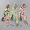 Flowers Series Lanyards Keychain Mobile Phone Cord Neck Strap Beautiful Lanyards Card Sleeve Accessories Fashion Gifts