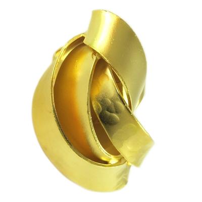 [Q7854] - Handgefertigter Goldring „Athena“ - 40 x 25 mm