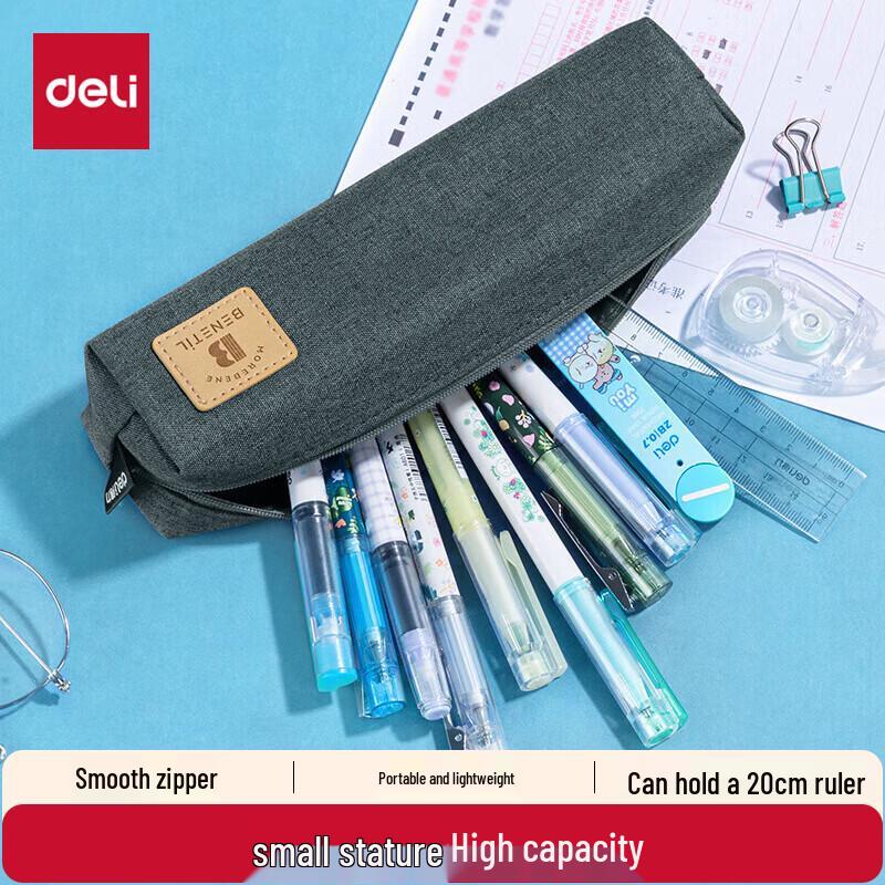Deli Large Capacity Student Pencil Case