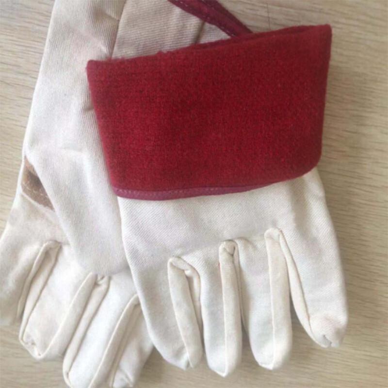 Heavy-Duty Canvas Leather Palm Welding Gloves (10 Pairs)