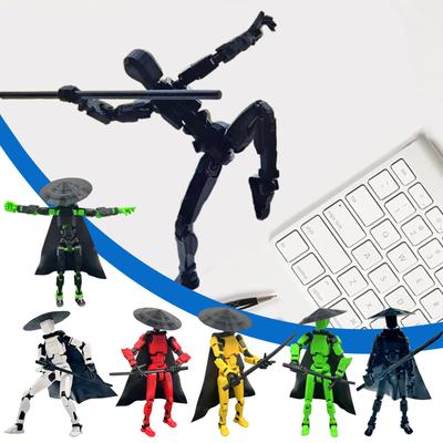 Κινητό σετ κούκλας, 3D Printed Titan Robot Mobile Doll, Posable Mobile Doll, Κατάλληλο για Συλλέκτες, Διακόσμηση επιφάνειας εργασίας