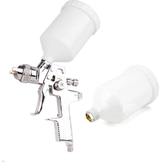 Riloer Paint Gun Cup, 600mL / 600cc Container Cup with ?16 Thread, Fit for Most HVLP Gravity Feed Spray Guns
