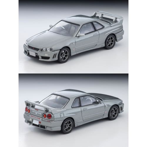 TOMYTEC Tomica Limited Vintage Neo 1/64 Scale LV-N353a Nissan Skyline 2-Door Sports Coupe 25GT TURBO with Optional Parts, Silver, 2000 Model, Finished