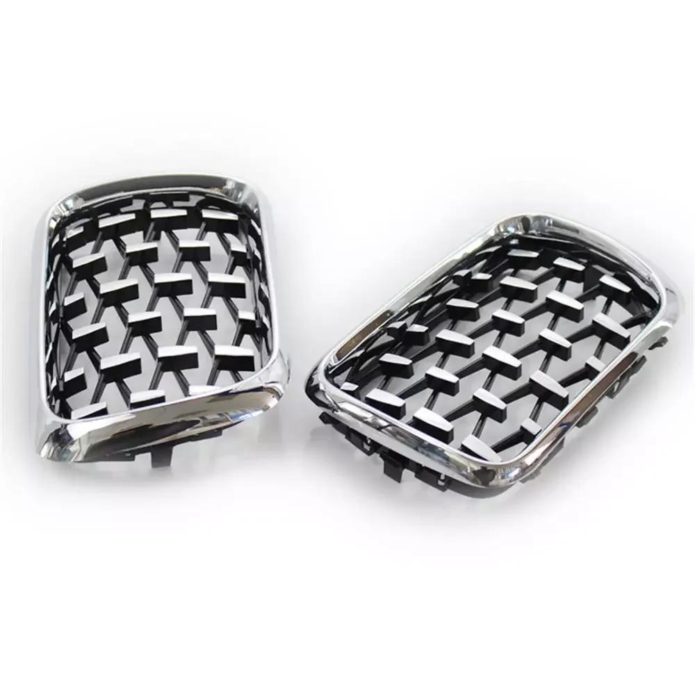 Für BMW E36 3er 1997-1999 Autogrill Diamant-Stil Front Niere ABS Front Haubengrill Silber 51138195152 51138195151 Teile