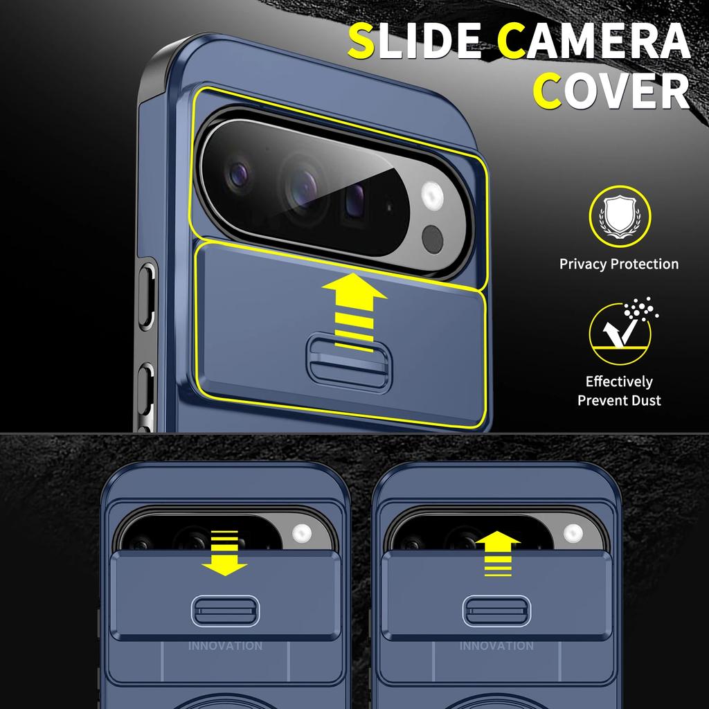 Invisible Ring Stand Cover Protection Case for Google Pixel 10 Pro XL 9 8 7 9a 8a Pixel10 Pixel9