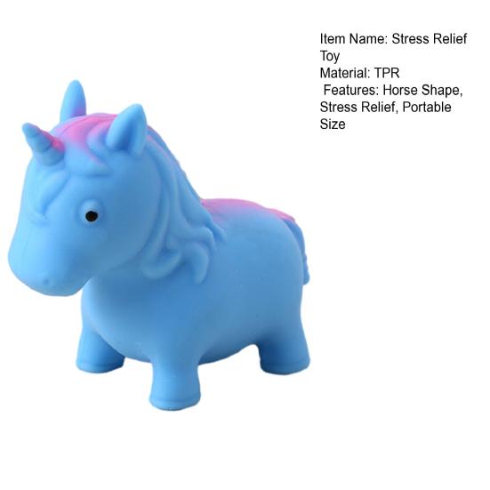 Flour Filling Horse Squeeze Toy Stretchy Slow Rebound Simulation Pony Fidget Toy Soft Animal Shape Sensory Pinch Toy