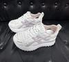 Thick-soled height-increasing small Forrest Gump shoes women's summer new casual fashion versatile lightweight woven through-mesh women's shoes