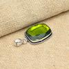 AAA+ Peridot Gemstone 925 Sterling Silver Jewelry Handmade Pendant For Her