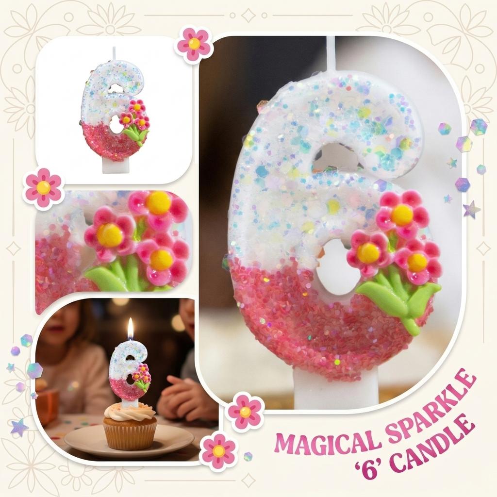 Fashion Cartoon Creative Birthday Candles Party Digital Candles