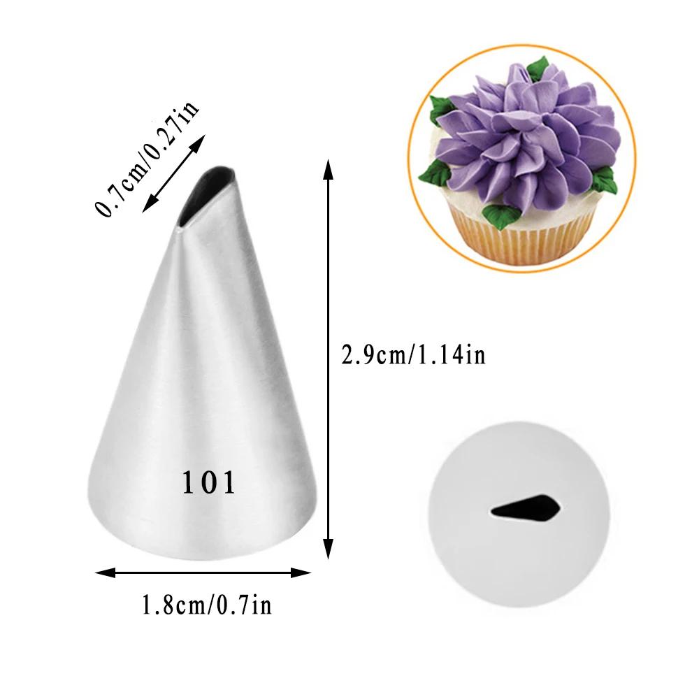 Promotion Multi-size Rose Petals Icing Piping Nozzles Cake Decorating Pastry Tip Sets Fondant Cake Tools