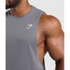 Gymshark React Drop Arm Tank Brushed Grey A2a8o Gchk