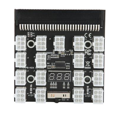 Power Supply Board Adapter 17 Position Distribution Converter Breakout PCB Module 12VBlack