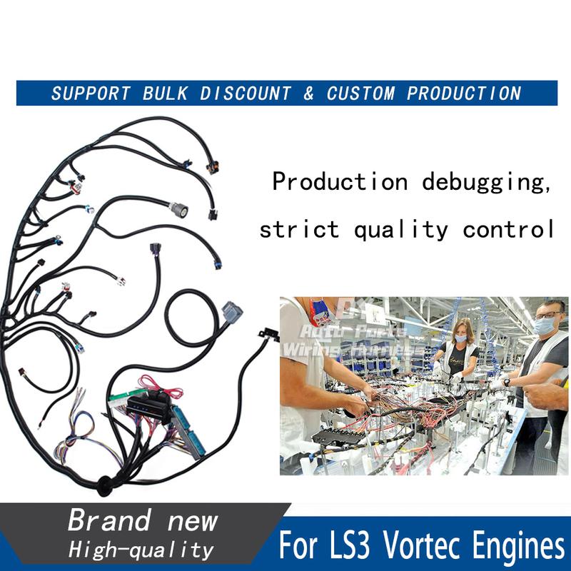 LS3 4L60E DBW 03-07 LS Vortec Standalone Wiring Harness 4.8 5.3 6.0 MULTEC/Delphi Fuel Injector CONNECTORS For LS3 Engine US