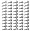 ABWR-75 Pcs D-Ring Picture Frame Hanging Hooks Double Hole Hangers With Screws Silver