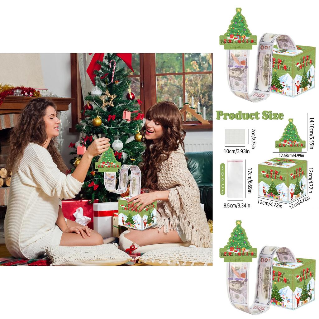 Julgransfestdekor Presentask För Högtidsfirande Och Överraskningar