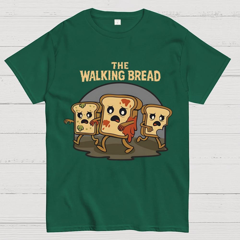 The Walking Bread Unisex 100% Cotton Summer Casual Cool Loose T-Shirt
