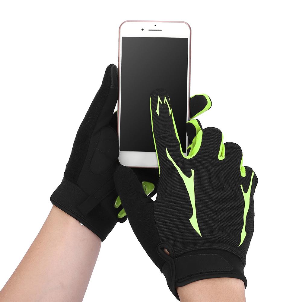 1 Pair Unisex Sports Gloves Shock Damping Brthable Nylon Gloves for Outdoor Cycling
