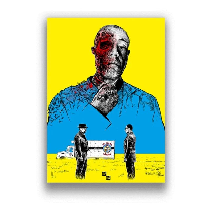 Breaking Bad Klassische Krimi-TV-Serie Poster Leinwandmalerei Heisenberg Drucke Wandkunst Bilder Moderne Heimzimmerdekoration
