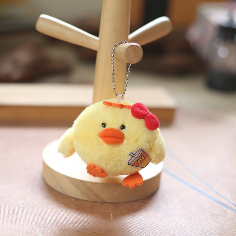 Keychain Yellow Chick Backpack Decor Pp Cotton Stuffed Doll Gift Kids For